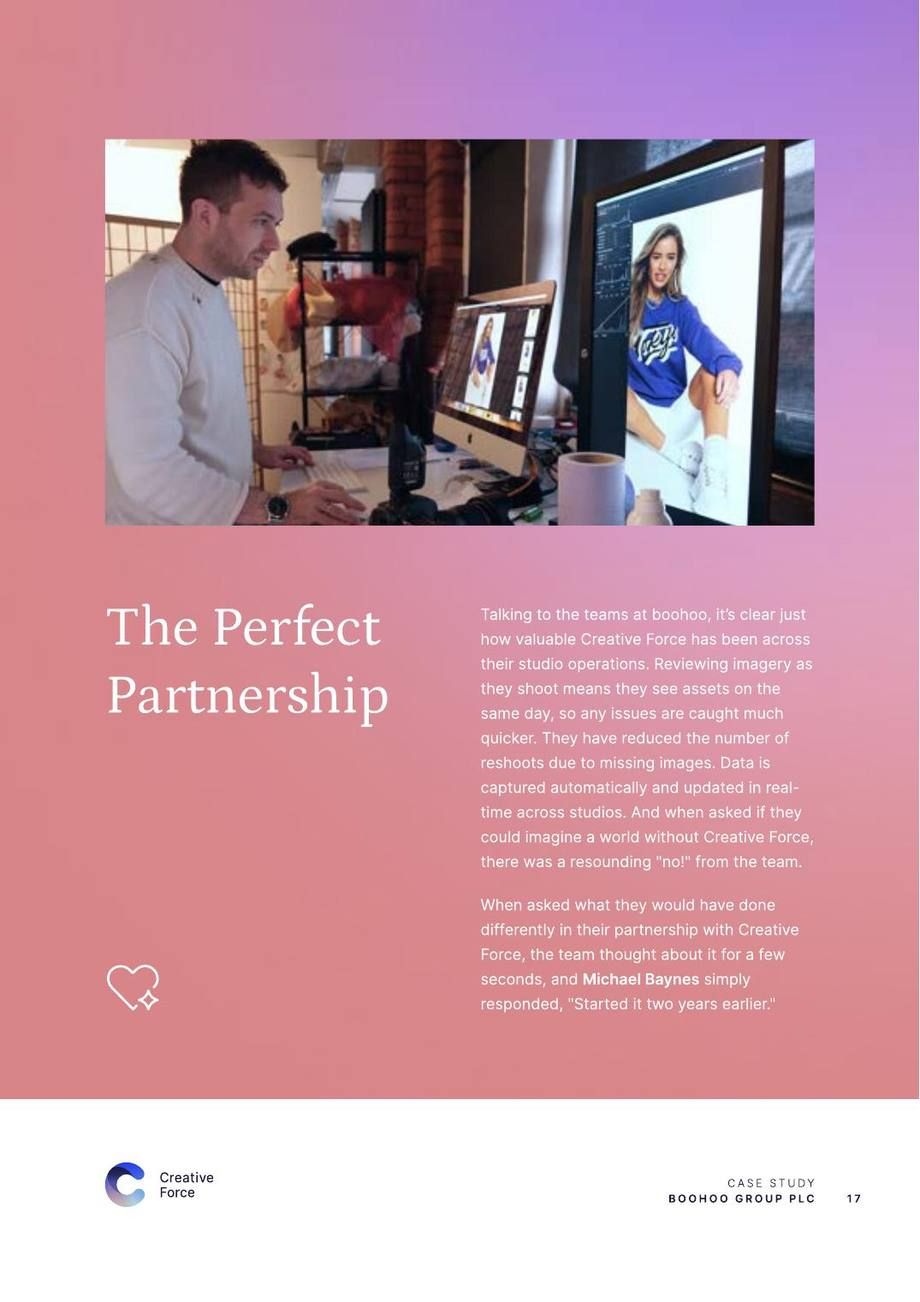 boohoo Group case study, page 17 of 18